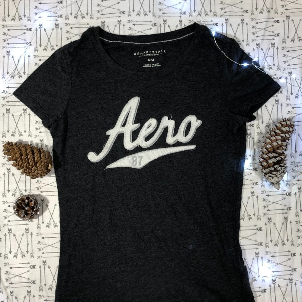 Aéropostale Black Fitted T-shirt